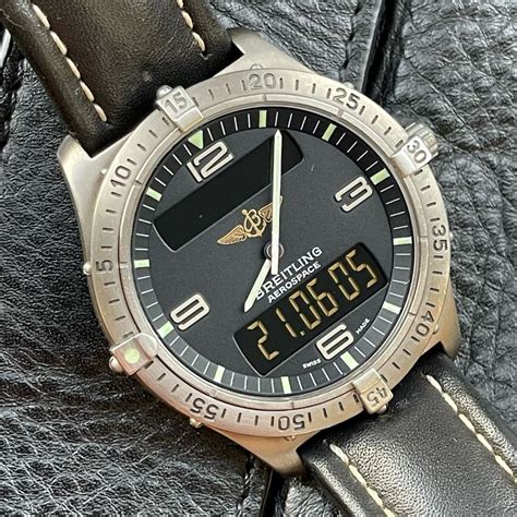 breitling aerospace titanium e56062|Breitling pilot watch e56061.